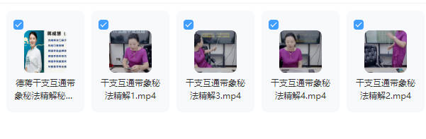 夏光明弟子 德蒋《干支互通带象秘法精解》视频4集+配套课件-摇钱树